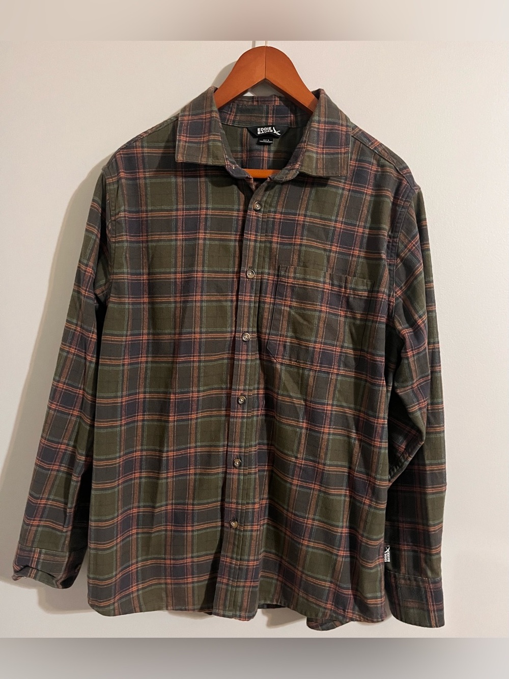 Eddie Bauer Men's Plaid Flannel Button-Down Shirt